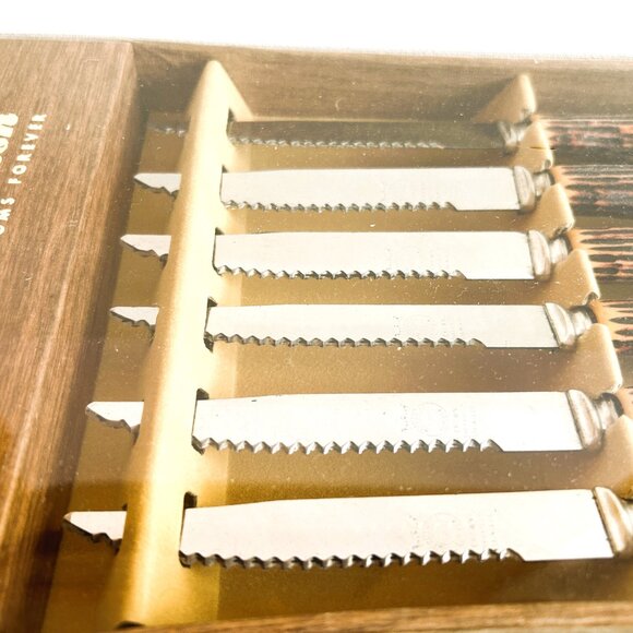 Vintage Mode Danish Family Heirlooms Forever Steak Knife Set - Picture 5 of 7